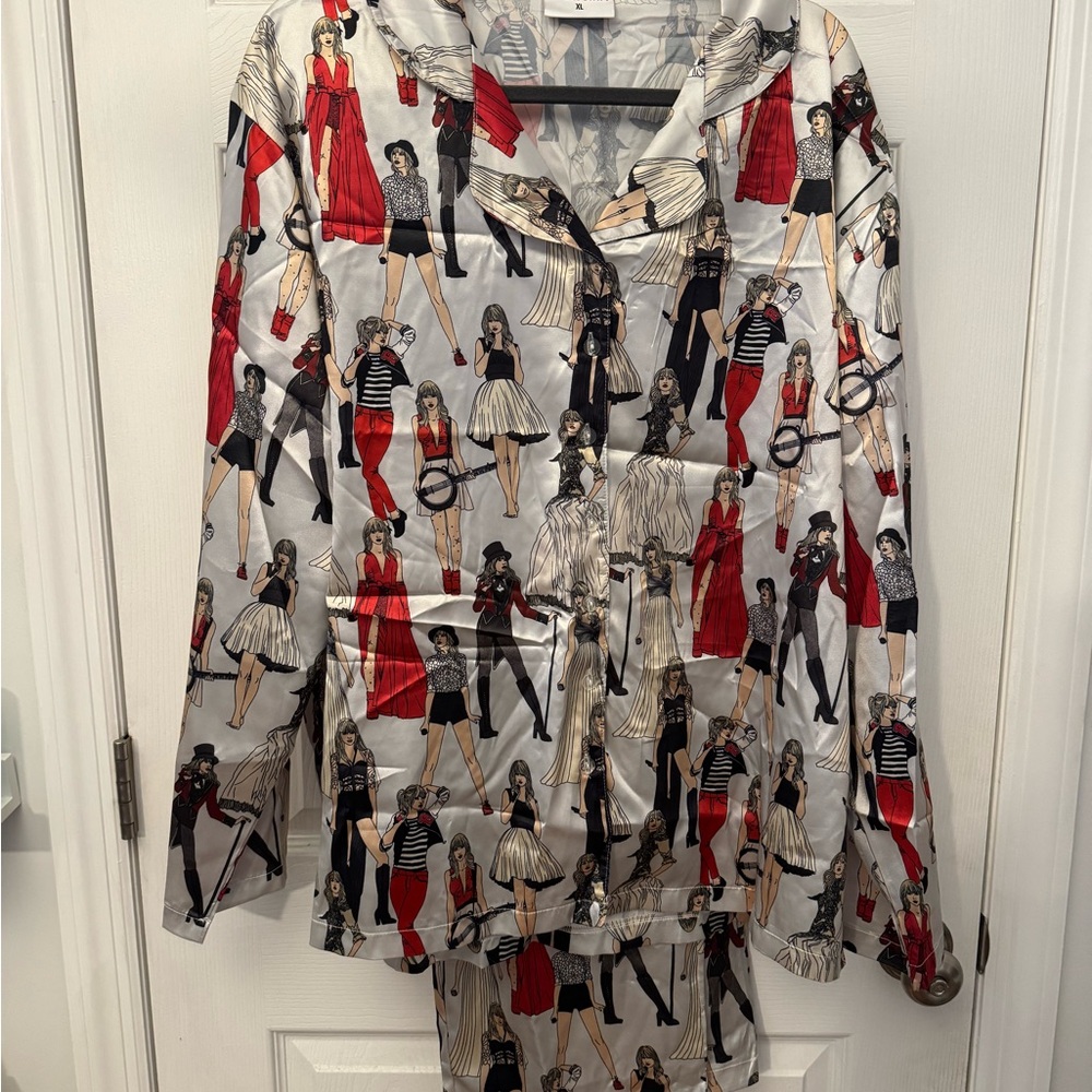 New Red (Taylor's Version) Eras Print Pajama Set